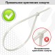 Стяжка (хомут) нейлоновая сверхпрочная POWER LOCK, 2,5х150 мм, КОМПЛЕКТ 100 шт., белая, SONNEN, 607919