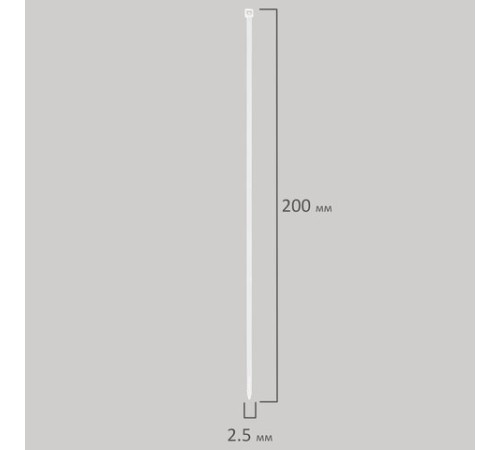 Стяжка (хомут) нейлоновая сверхпрочная POWER LOCK, 2,5х200 мм, КОМПЛЕКТ 100 шт., белая, SONNEN, 607920