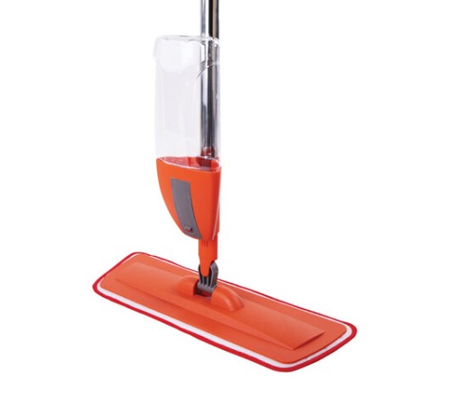 Швабра с распылителем воды плоская для мытья полов и уборки 