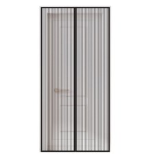 Москитная сетка дверная на магнитах 100х210 см, антимоскитная, черная, DASWERK (ДАСВЕРК), 607985