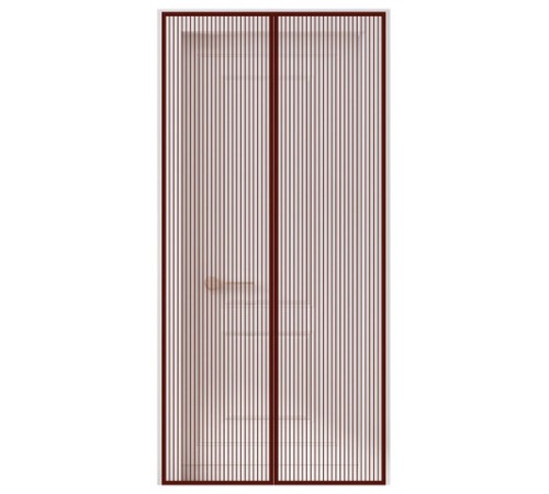 Москитная сетка дверная на магнитах 100х210 см, антимоскитная, коричневая, DASWERK (ДАСВЕРК), 607986