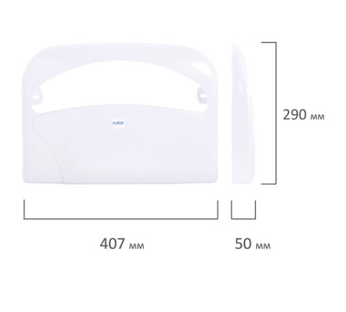 Диспенсер для покрытий на унитаз LAIMA PROFESSIONAL LSA (Система V1) 1/2 сложения, белый, ABS-пластик, 607993, 3460-0