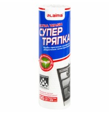 Салфетки уборочные ЦЕЛЛЮЛОЗНЫЕ многоразовые особо прочные 56 шт. СУПЕР ТРЯПКА 21х28 см LAIMA ULTRA WASH, 607996