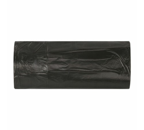 Мешки для мусора 30 л черные, в рулоне 30 шт., ПНД 8 мкм, 48х55 см, ЛЮБАША, 608089