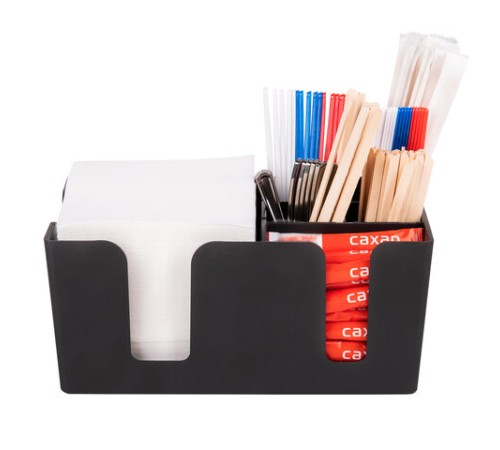 Подставка органайзер барный (шесть отделений) для салфеток, сахара, размешивателей, зубочисток, трубочек, ложечек, LAIMA, 608100