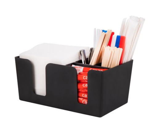 Подставка органайзер барный (шесть отделений) для салфеток, сахара, размешивателей, зубочисток, трубочек, ложечек, LAIMA, 608100