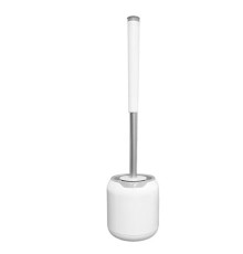 Ершик для унитаза силиконовый ROUND TYPE напольный / настенный с креплением и пинцетом LAIMA, 608133