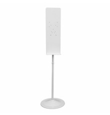 Стойка для дозатора антисептика и мыла с каплесборником, высота 1,7 м, сталь, белая, СД-7, СД-7Б