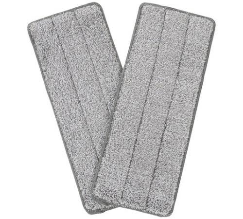 Насадки МОП для швабры (кармашки с 1-й стороны) КОМПЛЕКТ 2 шт., микрофибра, 33х12,5 см, LAIMA, 608143