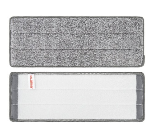 Насадки МОП для швабры (кармашки c 2-х сторон) КОМПЛЕКТ 6 шт., микрофибра, 33х12,5см, LAIMA, 608144