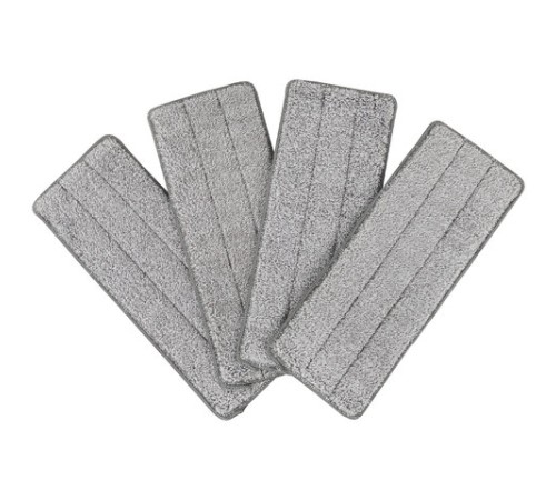 Насадки МОП для швабры (кармашки с 2-х сторон) КОМПЛЕКТ 4 шт., микрофибра, 33х12,5 см, LAIMA, 608146