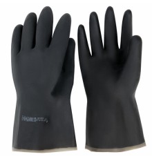 Перчатки резиновые технические кислотощелочестойкие КЩС Тип-1, К20/Щ20, размер 1 (средний), АЗРИ