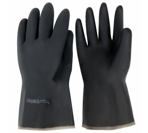 Перчатки резиновые технические кислотощелочестойкие КЩС Тип-1, К20/Щ20, размер 1 (средний), АЗРИ