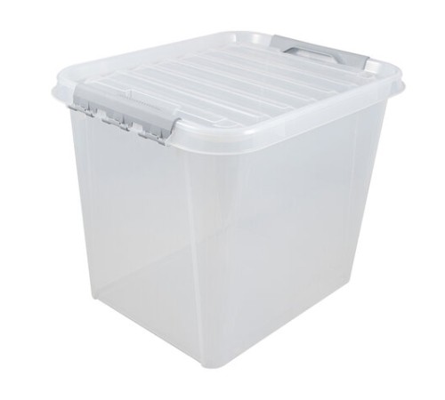 Ящик-контейнер 50 л с КРЫШКОЙ НА ЗАЩЕЛКАХ 