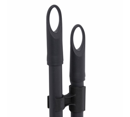 Совок для мусора + щетка, рукоятки 80 см пластик, синий, 