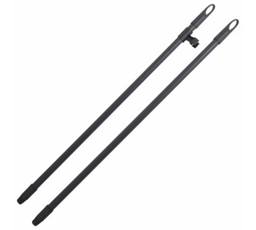 Совок для мусора + щетка, рукоятки 80 см пластик, синий, 