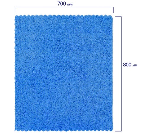 Тряпка для мытья пола из микрофибры 70х80 см 