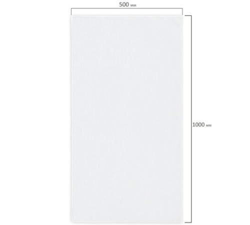 Салфетка из МИКРОФИБРЫ 50х100 см, WHITE ULTRA DENSE OVERLOCK, белая, 280 г/м2, LAIMA HOME, 608226