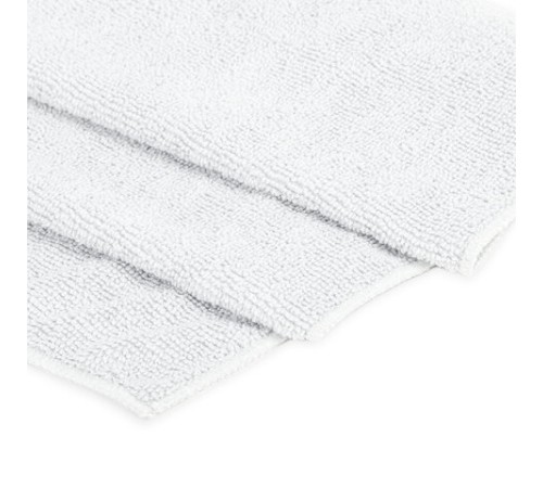 Салфетка из МИКРОФИБРЫ 50х100 см, WHITE ULTRA DENSE OVERLOCK, белая, 280 г/м2, LAIMA HOME, 608226