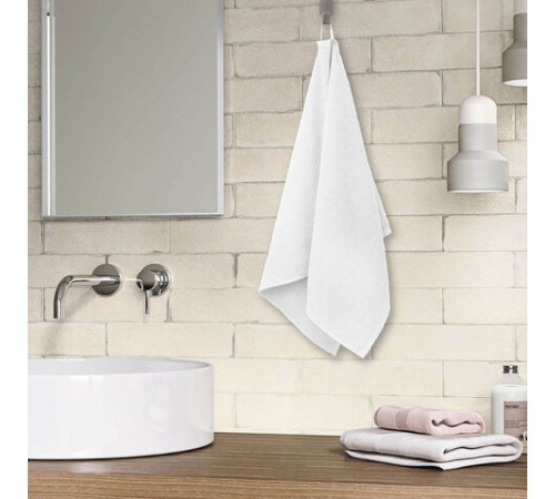 Салфетка из МИКРОФИБРЫ 40х80 см, WHITE ULTRA DENSE OVERLOCK, белая, 280 г/м2, LAIMA HOME, 608227