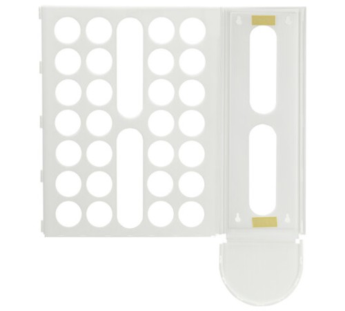 Держатель контейнер корзина XL для пакетов, мешков, бахил, 45х16х13 см, комплект крепежа, PREMIUM, 608283