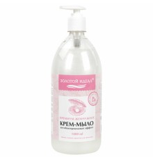 Мыло-крем жидкое с АНТИБАКТЕРИАЛЬНЫМ ЭФФЕКТОМ 1 л ЗОЛОТОЙ ИДЕАЛ 