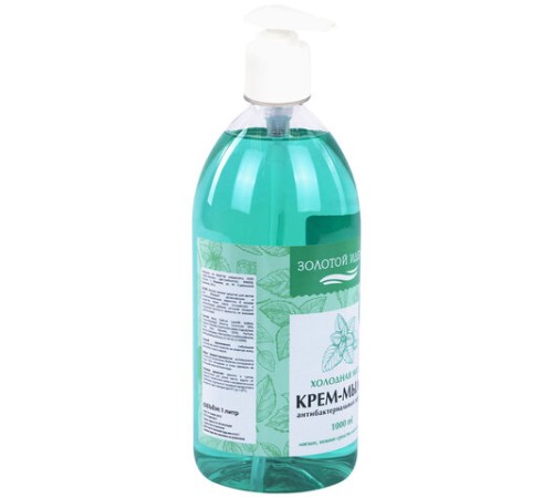 Мыло-крем жидкое с АНТИБАКТЕРИАЛЬНЫМ ЭФФЕКТОМ 1 л ЗОЛОТОЙ ИДЕАЛ 