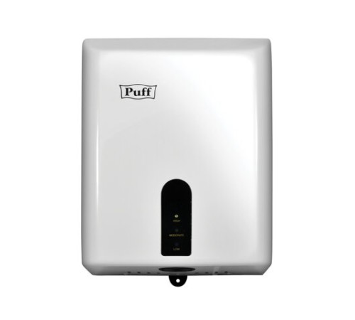 Сушилка для рук PUFF-8810, 1200 Вт, пластик, белая, 1401.376