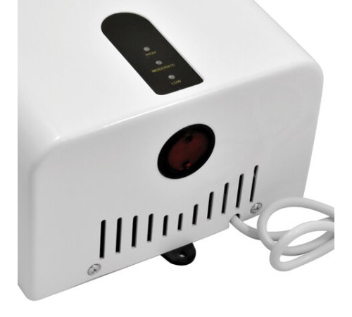 Сушилка для рук PUFF-8810, 1200 Вт, пластик, белая, 1401.376