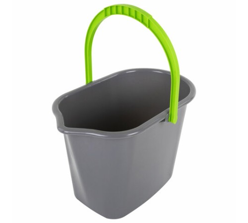 Ведро 10 л для уборки КОМПЛЕКТ с ОТЖИМОМ для веревочных и ленточных МОПов, 24х35х24 см, YORK, 70020