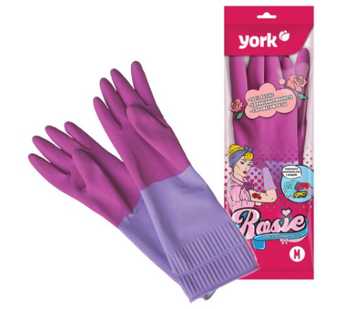 Перчатки МНОГОРАЗОВЫЕ резиновые YORK 