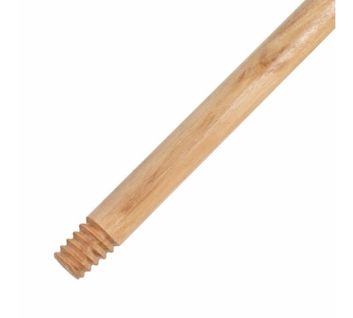 Черенок рукоятка для уборочного инвентаря 120 см, еврорезьба, деревянный (ЭВКАЛИПТ) лакированный, d=2,2 см, YORK, 91280