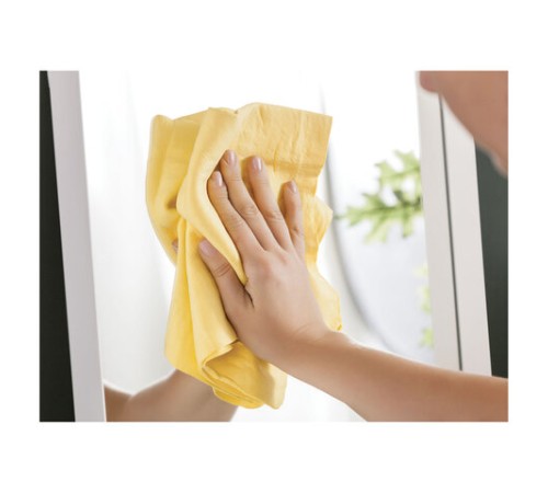 Салфетка из PVA ГУБЧАТАЯ 43х32 см, ЧУДО в ТУБЕ 3D-СУПЕРВПИТЫВАЮЩАЯ, желтая, 730 г/м2, YORK, 24030