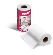 Салфетки универсальные в рулоне 100 шт. СОТЫ 22,5х25 см, 40 г/м2, 30% вискоза 70% полиэфир, YORK, 20430