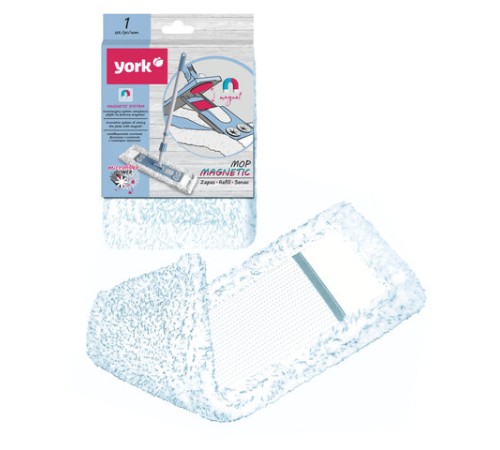 Насадка МОП плоская 42х12 см из микрофибры, плотный ворс, для швабры 