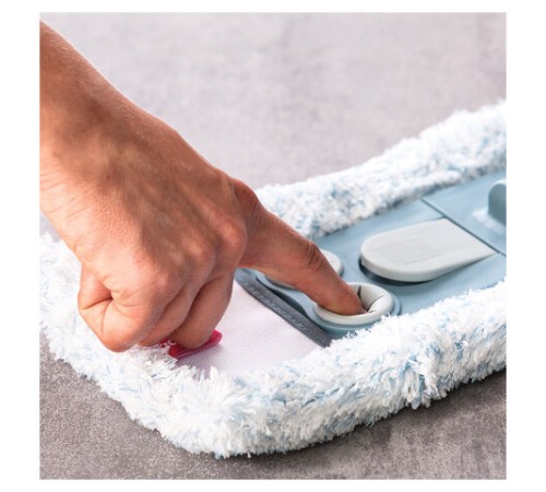 Швабра с флаундером 40 см с насадкой МОП, черенок 85-145 см, насадка МОП (608413), YORK 