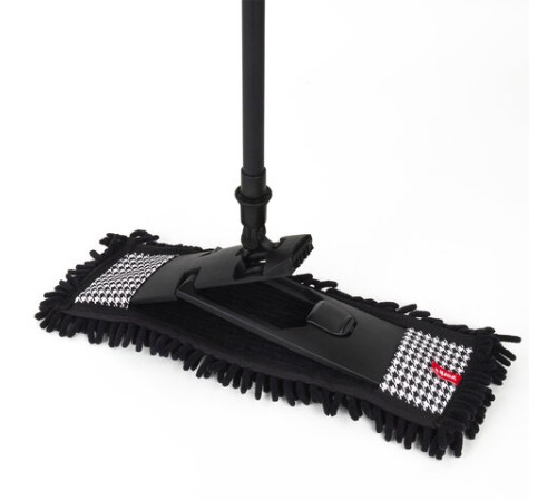 Швабра с флаундером 40 см с насадкой МОП, черенок 85-140 см, насадка МОП (608414), YORK 