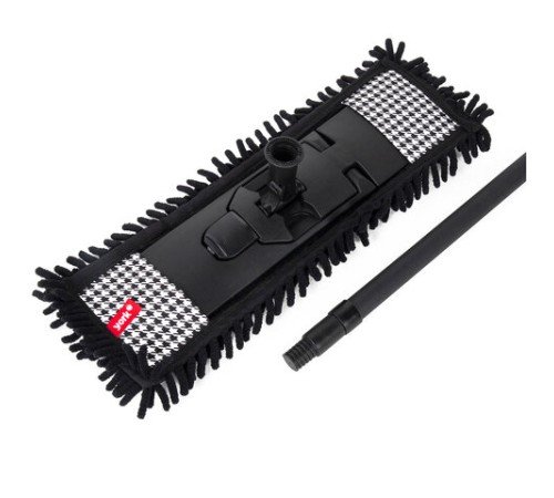 Швабра с флаундером 40 см с насадкой МОП, черенок 85-140 см, насадка МОП (608414), YORK 