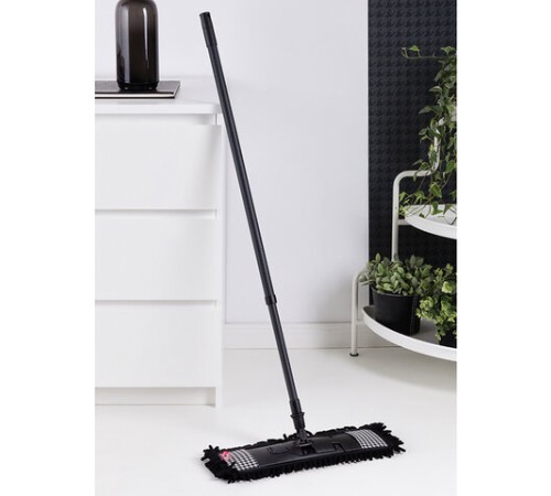 Швабра с флаундером 40 см с насадкой МОП, черенок 85-140 см, насадка МОП (608414), YORK 