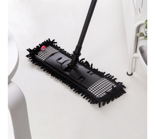 Швабра с флаундером 40 см с насадкой МОП, черенок 85-140 см, насадка МОП (608414), YORK 