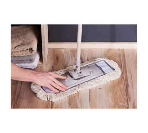 Швабра с флаундером 40 см с насадкой МОП, черенок 85-145 см, насадка МОП (608415), YORK 