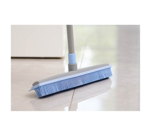 Швабра-сгон щётка с резиновой щетиной BACTERIA STOP 32 см, щетина 5,5 см, рукоятка 80-140 см, YORK, 2271, 51301