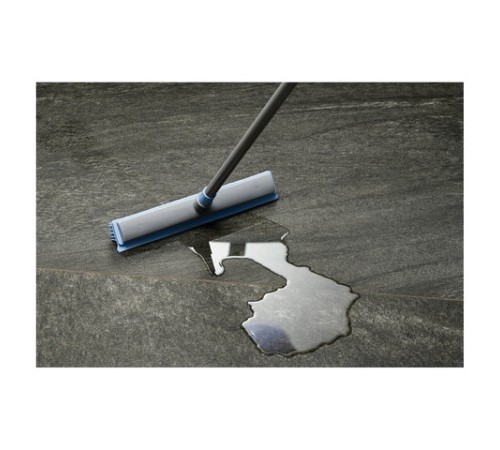 Швабра-сгон щётка с резиновой щетиной BACTERIA STOP 32 см, щетина 5,5 см, рукоятка 80-140 см, YORK, 2271, 51301