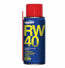 Смазка универсальная RW-40 (аналог WD-40) 200 мл, аэрозоль с трубочкой, RUNWAY RW6096