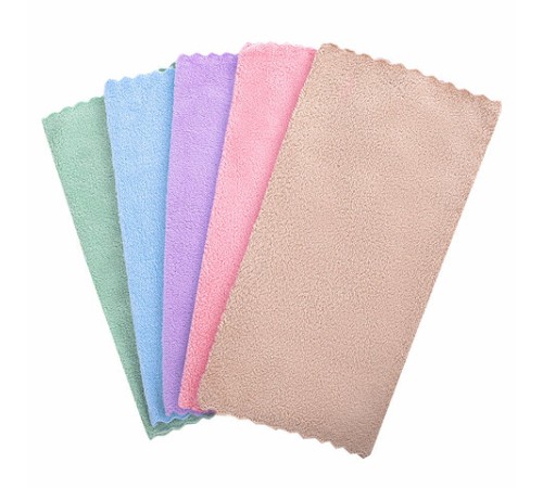 Салфетки из МИКРОФИБРЫ ПЛЮШЕВОЙ 30х30 см, КОМПЛЕКТ 20 шт., PASTEL, ассорти, 250 г/м2, LAIMA HOME, 608444