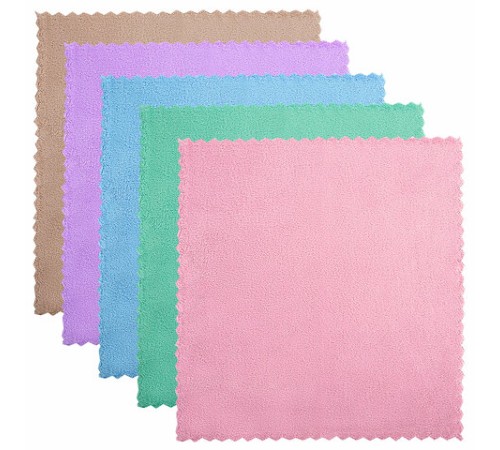 Салфетки из МИКРОФИБРЫ ПЛЮШЕВОЙ 30х30 см, КОМПЛЕКТ 10 шт., PASTEL, ассорти, 250 г/м2, LAIMA HOME, 608445