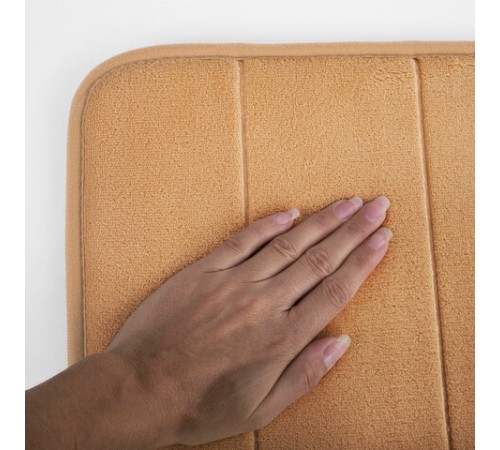 Комплект ковриков MEMORY EFFECT для ванной 50х80 см и туалета 40х60 см, персиковый, LAIMA HOME, 608447