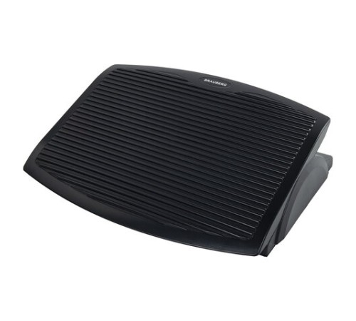 Подставка для ног BRAUBERG, офисная, 45х35 см, черная, 530106