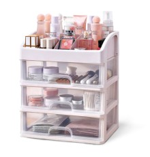 Органайзер для хранения косметики, канцтоваров, мелочей ТРИ УРОВНЯ, 26,6х17*23,5 см, DASWERK (ДАСВЕРК), 608477