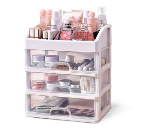 Органайзер для хранения косметики, канцтоваров, мелочей ТРИ УРОВНЯ, 26,6х17*23,5 см, DASWERK (ДАСВЕРК), 608477